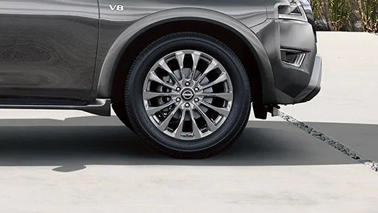2023 Nissan Armada wheel and tire | Valley Hi Nissan in Victorville CA