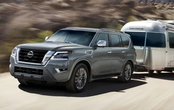2023 Nissan Armada towing an airstream | Valley Hi Nissan in Victorville CA